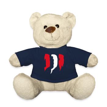 Peru Style Stripes - Teddy Bear - french navy - Front