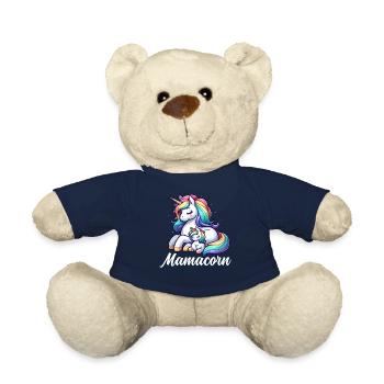 Mamacorn Einhornkostüm Lustige Mutter Mama - Teddy - French Navy - Vorne