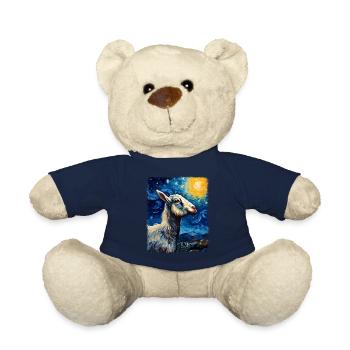 Ziege Bauernhof Tier Landwirt Sternennacht Malerei - Teddy - French Navy - Vorne