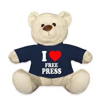 i love free press - Teddy - French Navy - Vorne