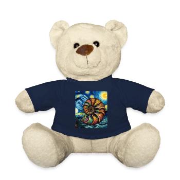 Ammonit Fossil Paläontologe Sternennacht Malerei - Teddy - French Navy - Vorne