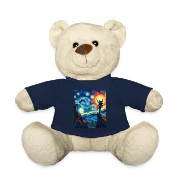 Backpacker Backpacking Camping Hiking Sternennach - Teddy Bear - french navy - Front