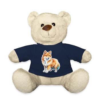 Aquarelles de chiens islandais - Nounours - bleu marine - Devant
