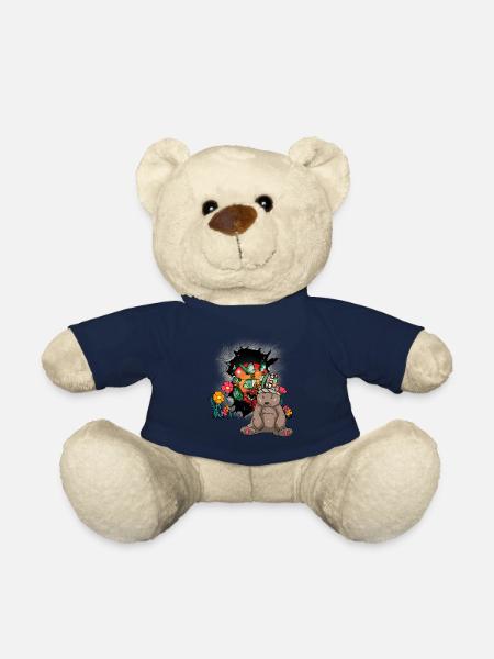Bear Nature Nature Lover Shaman Bears Kids - Teddy Bear - french navy