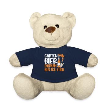 Beer Garden Gardening Allotment Gardener Gardener - Teddy Bear - french navy - Front