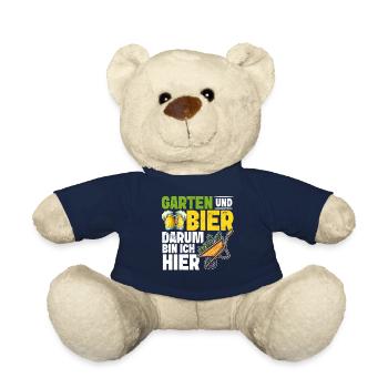 Beer Garden Gardening Allotment Gardener Gardener - Teddy Bear - french navy - Front