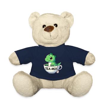 Tea Rex Dinosaur Lover T-Rex Tasse à thé - Nounours - bleu marine - Devant
