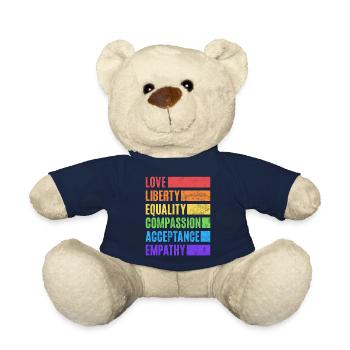 Gleichheit LGBTQ Rainbow Flag LGBTQ Stolz - Teddy - French Navy - Vorne
