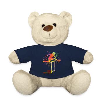 Course de haies Course d’obstacles Courses de haies pour enfants - Nounours - bleu marine - Devant