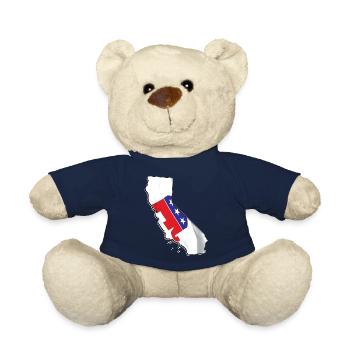 Republican Flag in California State Landkarte - Teddy - French Navy - Vorne