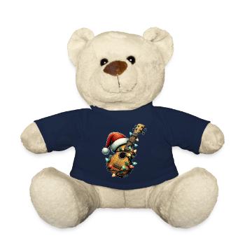 Ukulélé Instrument Noël Noël - Nounours - bleu marine - Devant
