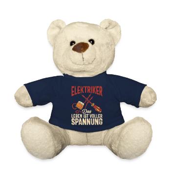 Elektroniker Elektrik Beruf Volt Elektrotechnik - Teddy - French Navy - Vorne