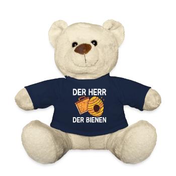 Beekeepers Bees Honey Nature Bee Whispers Beekeeping - Teddy Bear - french navy - Front