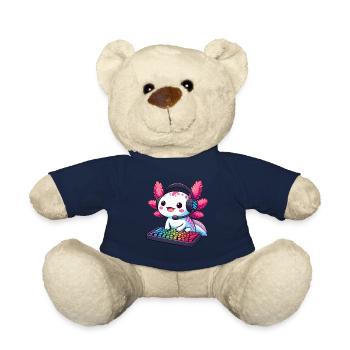 Gamesolotl Axolotl PC Gaming Gamer Lecteur vidéo - Nounours - bleu marine - Devant