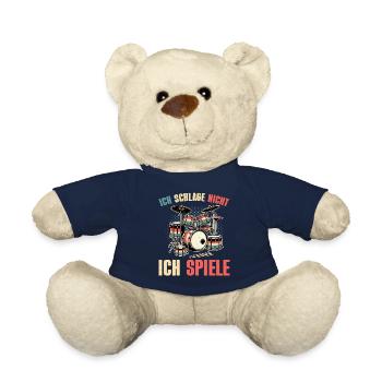 Batteur Batteur Percussion Musiciens - Nounours - bleu marine - Devant