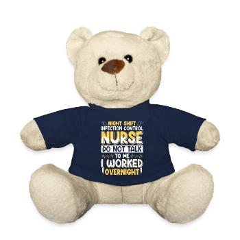 Caregiver Infection Control - Teddy Bear - french navy - Front