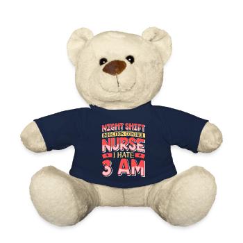 Caregiver Infection Control - Teddy Bear - french navy - Front