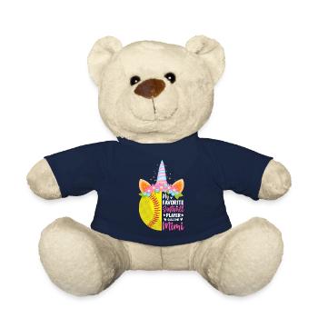 Ma joueuse de softball préférée m’appelle Mimi - Nounours - bleu marine - Devant