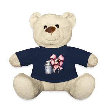 Coquette Bow Kuh Landwirt Milch Milchviehhalter - Teddy - French Navy - Vorne