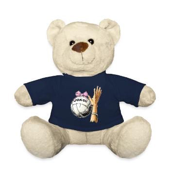 Coquettish Bow Jokgu Mother's Day Pink Bow - Teddy Bear - french navy - Front