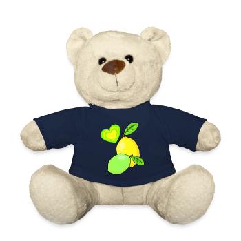 Lemon Lemons Fruits Fruit Fruit Summer - Teddy Bear - french navy - Front