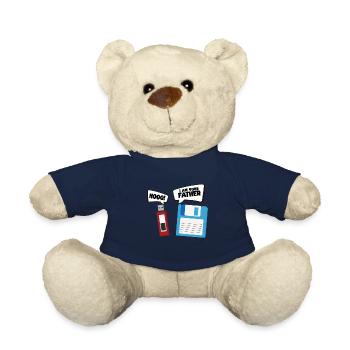 Programmeur, Codage informatique, Développeur de logiciels - Nounours - bleu marine - Devant