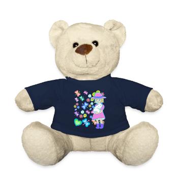 Easter Kids Child Bunny Rabbit Easter Bunny - Teddy Bear - french navy - Front