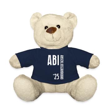 ABI 2025 Abitur Abschluss Lustiges Abiturienten - Teddy - French Navy - Vorne