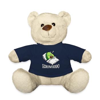 Schlavocado Avocado Sleep Lover Kawaii Avocado - Teddy Bear - french navy - Front