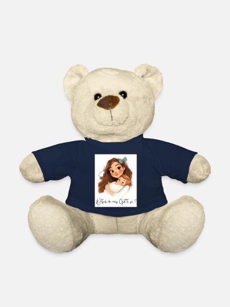 Allez-vous être parrain ? – Cadeau pour Gotti - Nounours - bleu marine