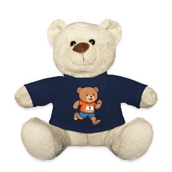 Teddy Bear Marathon Runner - Teddy Bear - french navy - Front