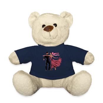 Coquette Bow Salsa Danse Dancing Girl Maman - Nounours - bleu marine - Devant