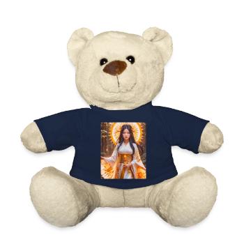 Amaterasu Strahlende Sonnengöttin im weißen Kimono mit - Teddy - French Navy - Vorne