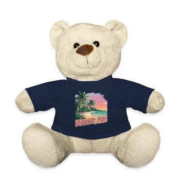 Sommer Spaß Strand Sonnenuntergang Palmen - Teddy - French Navy - Vorne