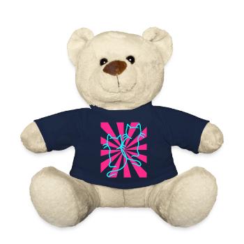 Retro Katzen Vintage - Teddy - French Navy - Vorne
