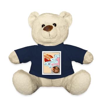 Japanische Collage - Teddy - French Navy - Vorne