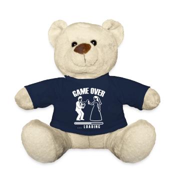 Game Over Chargement Mariage - Nounours - bleu marine - Devant