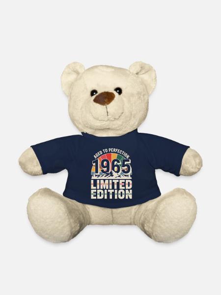 Vintage 1965 Original Vintage Birthday Gift - Teddy Bear - french navy