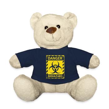 Danger Biohazard Grunge Zombies Apokalypse - Teddy - French Navy - Vorne