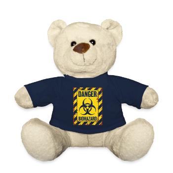 Danger Biohazard Grunge Zombies Apokalypse - Teddy - French Navy - Vorne