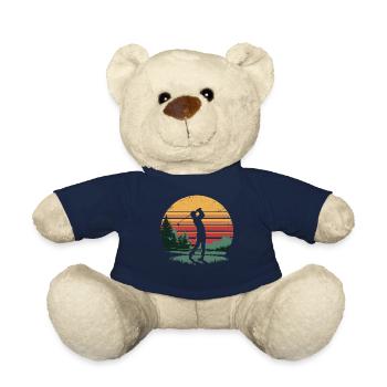 Retro Golfer Golf Swing Gifts for Golfer Players - Teddy - French Navy - Vorne