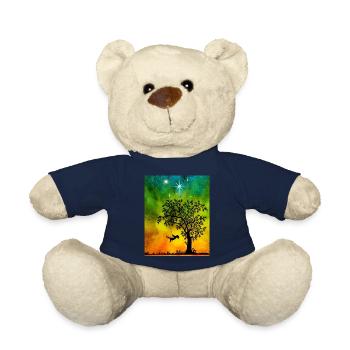 Child on the swing - Teddy Bear - french navy - Front
