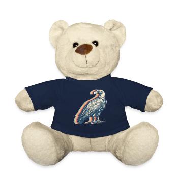Geier Vogel Retro Line Art - Teddy - French Navy - Vorne