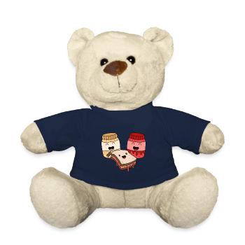 Erdnussbutter Peanut Butter Marmelade Geschenk - Teddy - French Navy - Vorne