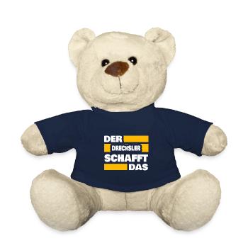 Woodturning as work - Teddy Bear - french navy - Front