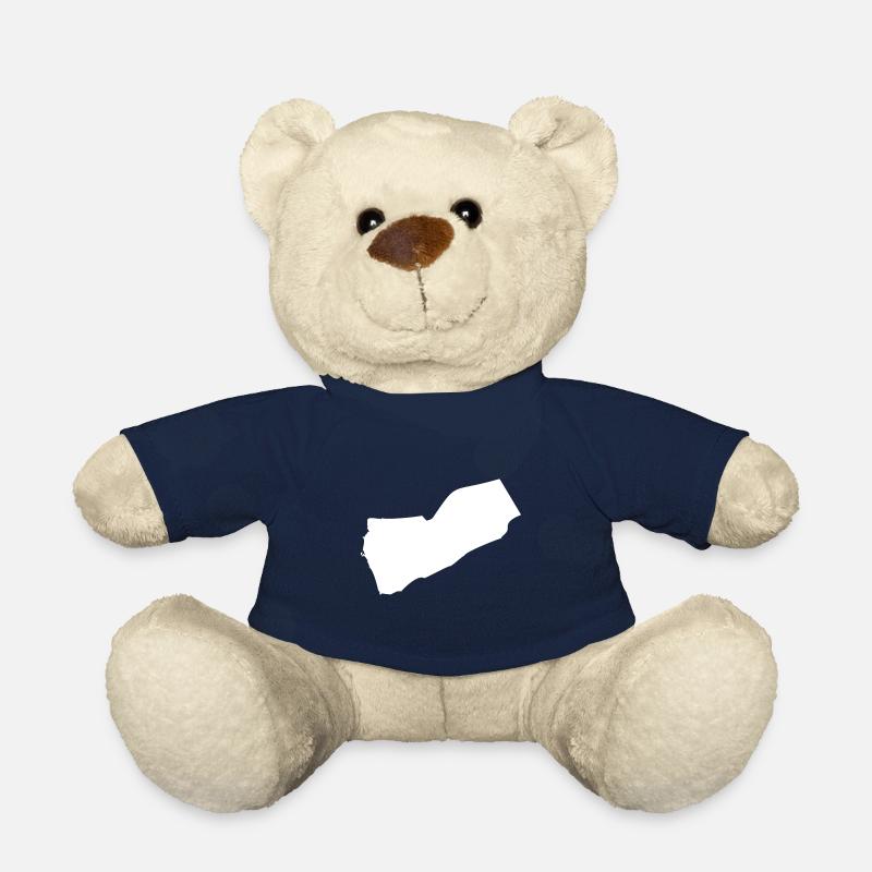 Yemen Map Flag - Teddy Bear - french navy
