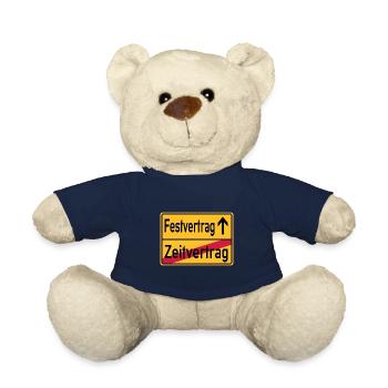 Festvertrag - Zeitvertrag - Ortsschild - Teddy - French Navy - Vorne