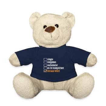Tier Waldtier Wolf - Teddy - French Navy - Vorne
