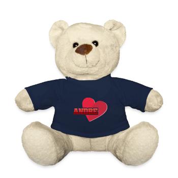 Gift for Andre - Teddy Bear - french navy - Front