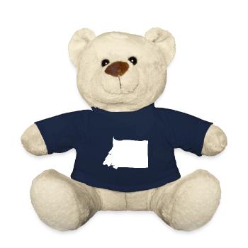 Equatorial Guinea map flag - Teddy Bear - french navy - Front